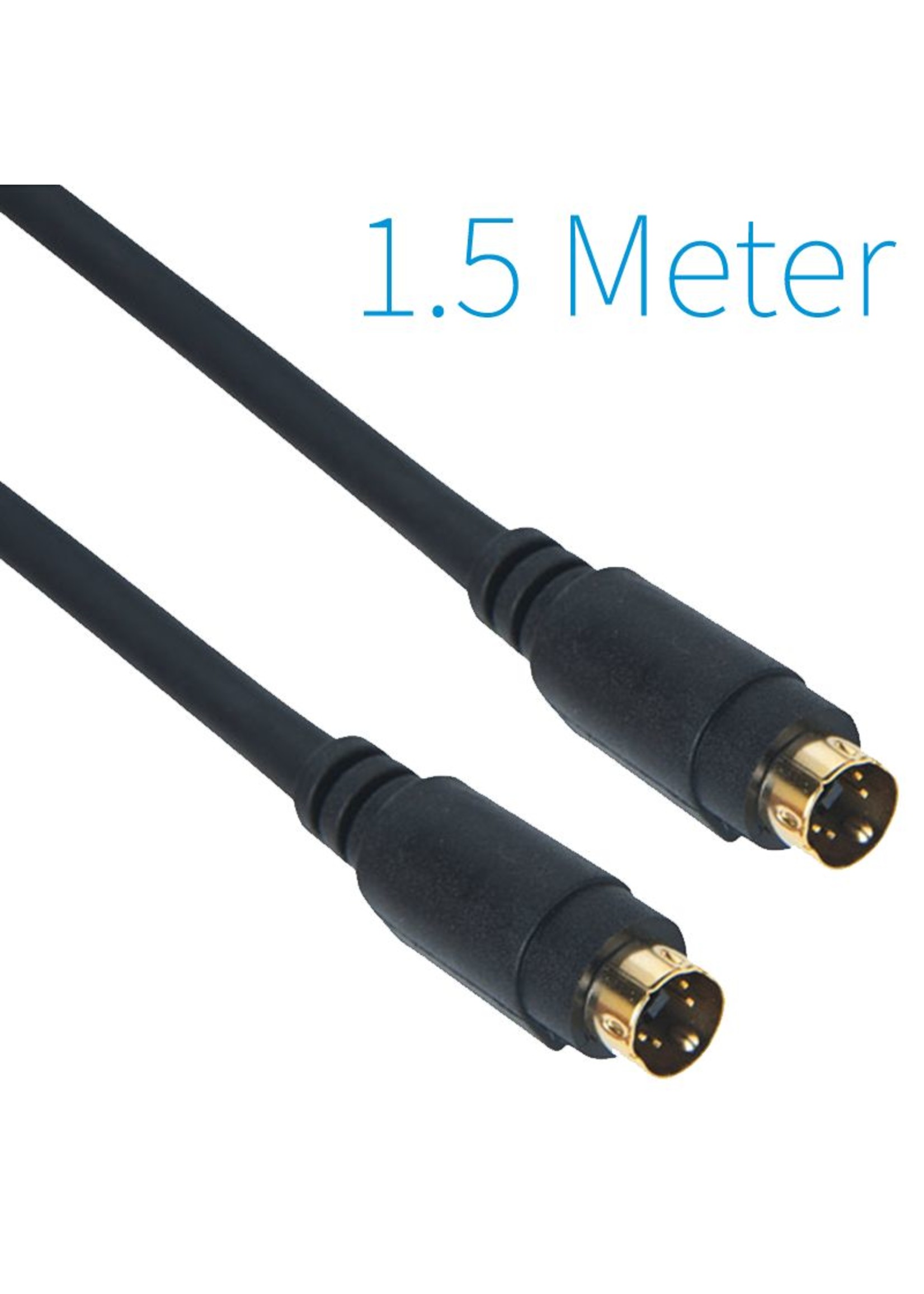 S-Video Kabel Male - Male 1.5 Meter