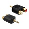 3.5mm Jack Male to 2x RCA Adapter