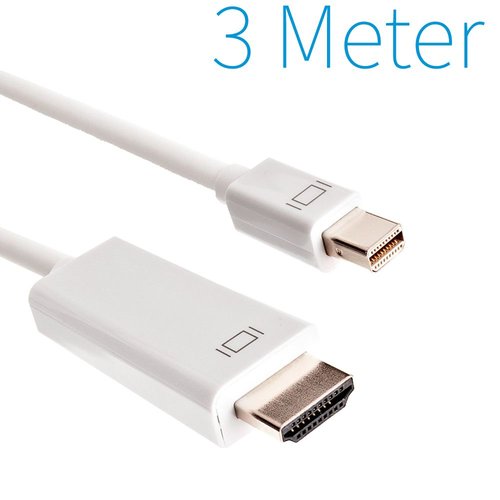 Mini port d'affichage vers câble HDMI mâle 3 mètres