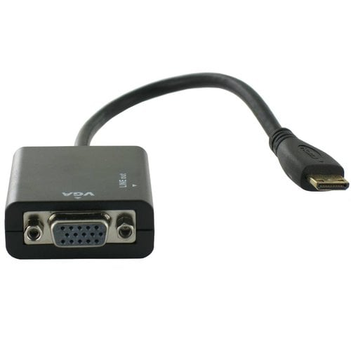 Mini-HDMI zu VGA + Audio-Konverter-Kabel