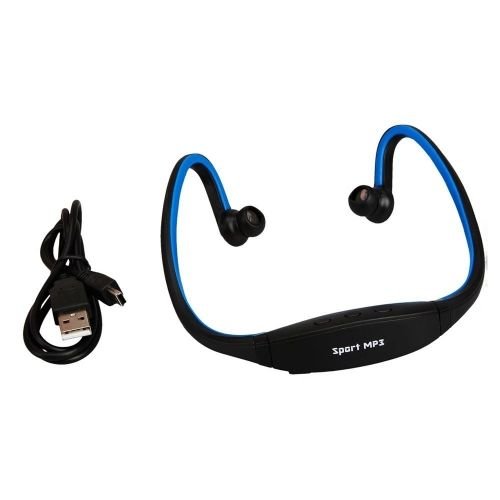 Sport-Kopfhörer mit MP3-Funktion Blau