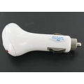 USB Car Charger 2000mAh White