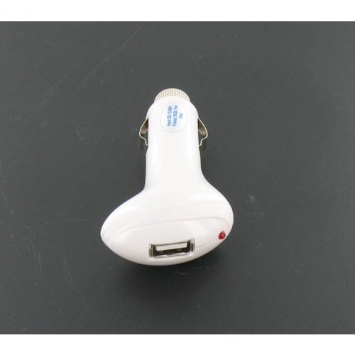 Chargeur de voiture USB 2000mAh blanc