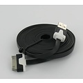 Câble de données plat USB ultra plat 3m pour Iphone 3 / S & 4 / S