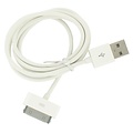 Dolphix Chargeur de maison / chargeur de voiture pour iPhone 3G / 3GS / 4 / 4S - Kit de charge 3 en 1 - Blanc