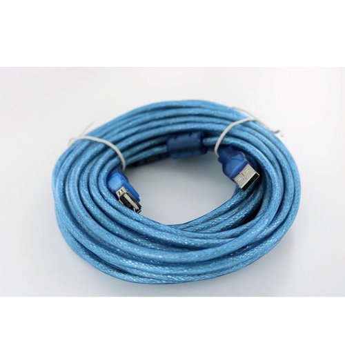 Type-A USB-Verlengkabel (Male->Female) - 10 meter - Blauw