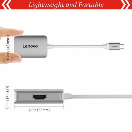 Lenovo Typ-C-Adapter zu VGA und HDMI