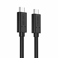 Choetech Câble de charge et de données USB3.1 Gen2 Type-C vers Type-C - 10 Gbit / s - 4K Ultra HD - Certifié USB-IF - 60 W - Longueur de câble: 1 M - Noir