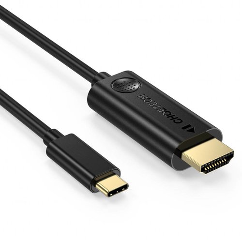 Choetech USB-Typ-C-zu-4K-HDMI-Kabel - Vergoldete Anschlüsse - 1.8M - Schwarz