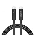 Choetech USB-C Thunderbolt ™ 3-Kabel - 40 Gbit / s - 4K / 5K - 100 W Stromversorgung - 5A - Kabellänge: 2 Meter - Schwarz