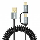 Choetech 1.2M USB-C and micro USB to A cable
