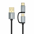 Choetech Typ-C- und Micro-USB-2-in-1-zu-Typ-A-Kabel - 1,2 m