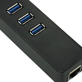 USB-3.0-Gigabit-Ethernet-Adapter mit USB-Hub