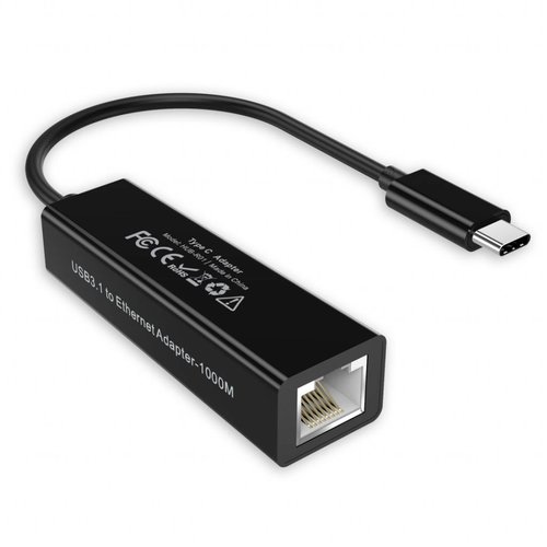 Choetech USB Type-C to RJ45 Ethernet Adapter 13CM - Black