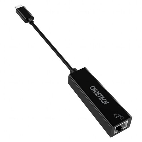 Choetech USB Typ C auf RJ45 Ethernet Adapter 13CM - Schwarz