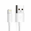 Choetech Câble de charge USB A vers Lightning - Certifié MFI - Longueur de câble 60 cm - Blanc