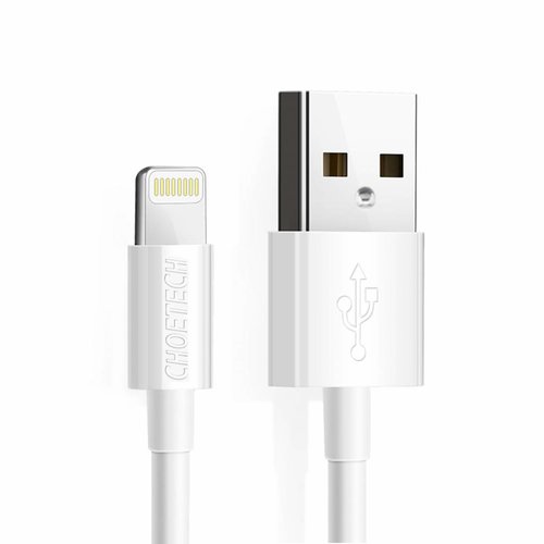 Choetech USB A zu Lightning Ladekabel - MFI-zertifiziert - Kabellänge 60 cm - Weiß