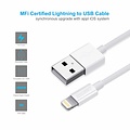 Choetech USB A to Lightning charging cable - MFI certified - Cable length 60cm - White