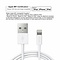 Choetech Câble de charge USB A vers Lightning - Certifié MFI - Longueur de câble 60 cm - Blanc