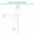 Choetech USB A zu Lightning Ladekabel - MFI-zertifiziert - Kabellänge 60 cm - Weiß