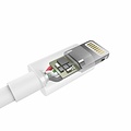 Choetech Câble de charge USB A vers Lightning - Certifié MFI - Longueur de câble 60 cm - Blanc