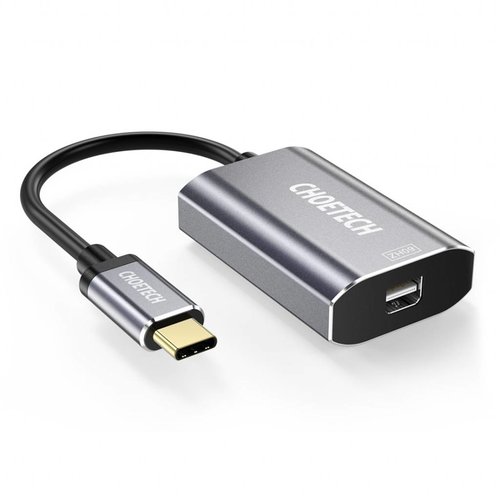 Choetech Aluminium USB-C auf Mini Display Port Adapter mit Power Delivery 4K @ 60Hz