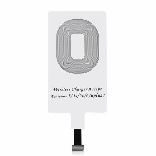 Choetech QI-Ladestation / Ladeempfänger mit Lightning-Anschluss zum kabellosen Laden - Ultradünnes Design - Kompatibel mit iPhone / Apple - IC-Chip - Weiß