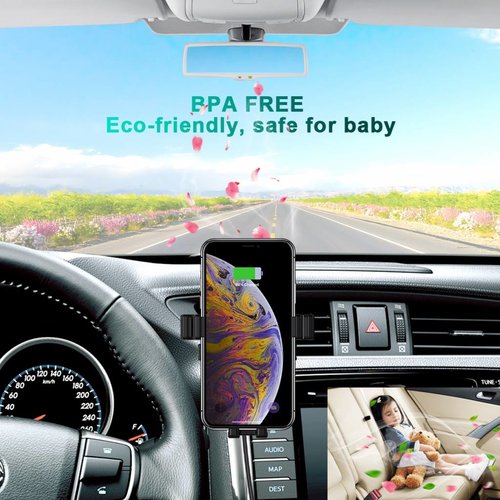 Choetech - Wireless Qi charger for in the car - Fast Charge - 10W - 360 degrees rotatable - Black