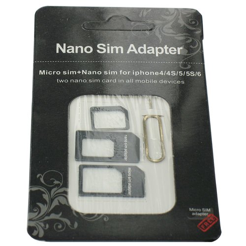 Nano and Micro SIM adapter for Smartphones and Tablets