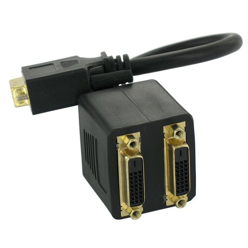 DVI-D Dual Link 24 + 1 Splitter Adapter