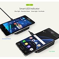 Choetech - Kabelloses Qi-Ladegerät mit USB-Typ-C-Kabel - Geeignet für Smartphones - 10 W - LED-Anzeige - Schwarz