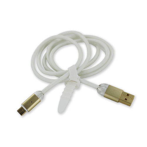 Lenovo Micro USB-Ladekabel 1 Meter - Weiß / Gold