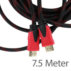 HDMI naar HDMI (Male-Male) 7.5 meter – Zwart