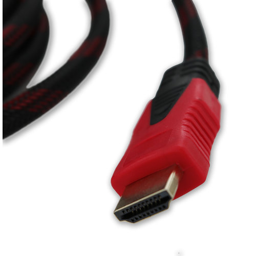 Dolphix HDMI naar HDMI Kabel 5 Meter (Male -> Male) - HDMI 1.4 - Geschikt voor 4K @ 60Hz - Zwart