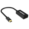 Choetech USB-C zu HDMI Adapter mit Metallgehäuse - 4K Auflösung - 15CM Kabel - Schwarz