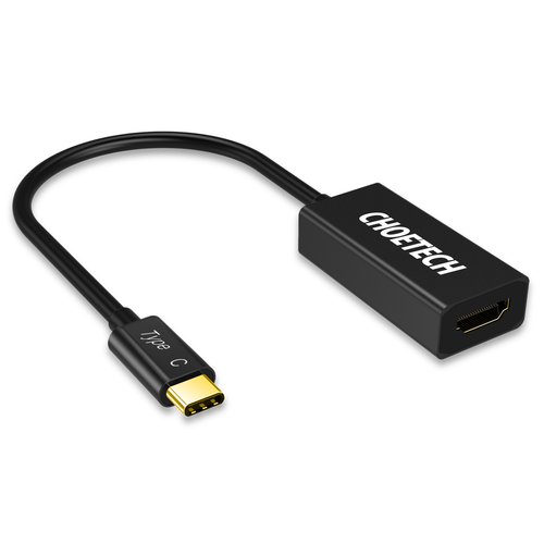 Choetech Adaptateur USB-C à HDMI avec boîtier en métal - résolution 4K - câble 15CM - noir