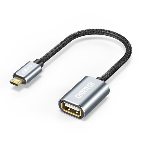 Choetech Micro USB 2.0 OTG kabel naar USB A female 20cm