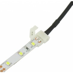 LED DC Jack Female Socket naar Klik Connector Enkelkleurig