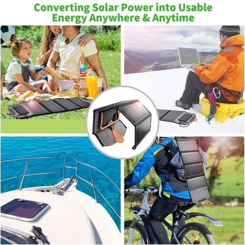 Choetech Choetech expandable Solar Charger 4 panels - 2x USB - 22W - Water resistant