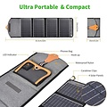 Choetech Choetech uitvouwbare Solar Charger 4 panelen - 2x USB - 22W – Waterbestendig