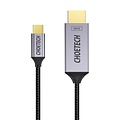 Choetech Choetech USB-C to HDMI 2.0 cable 4K @ 60Hz 3840x2160 - 1.8M - Black / gray