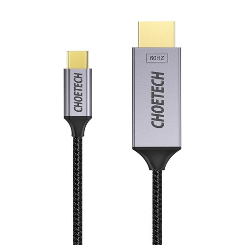 Choetech Choetech USB-C zu HDMI 2.0 Kabel 4K @ 60Hz 3840x2160 - 1.8M - Schwarz / Grau