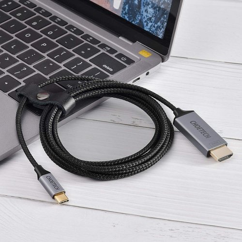 Choetech Choetech USB-C naar HDMI 2.0 kabel 4K @60Hz 3840x2160 - 1.8M - Zwart/grijs