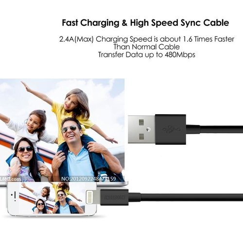 Choetech Câble de charge MFi USB-A vers Lightning - 1,8 M