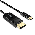 Choetech USB-C vers DisplayPort - 4Kx2K @ 60Hz - Mode Alt DP - 1,8M