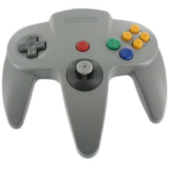 Controller für N64 Grau verkabelt