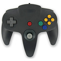 Controller für N64 Schwarz verkabelt