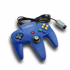 Contrôleur câblé pour N64 Bleu