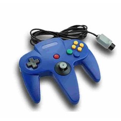 Controller bedraad voor N64 Blauw