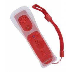 Fernbedienung für Wii und Wii U mit Motion + Rot